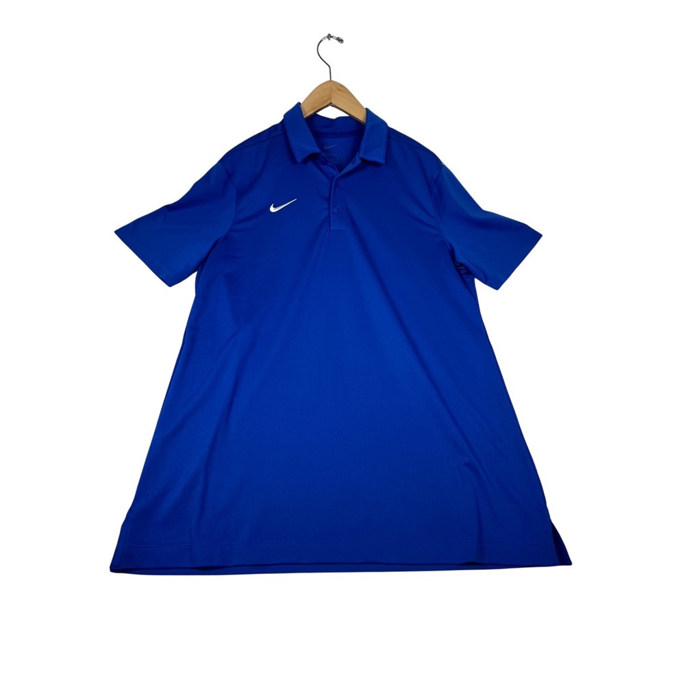 Nike Mens Dri-FIT Golf Polo Shirt Royal Blue Short Sleeve Size M Activewear